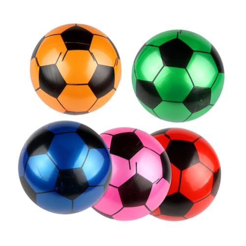 ERINGOGO 5 Stück Aufblasbarer Schlägerball Outdoor Kinderspielzeug Fußball Fußballspielzeug Indoor-Sportball Zufällige Farbe ERINGOGO 5 Stück Aufblasbarer Schlägerball Outdoor Kinderspielzeug Fußball Fußballspielzeug Indoor-Sportball Zufällige Farbe von ERINGOGO
