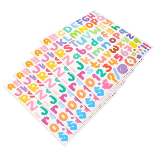 ERINGOGO 5 Stück Aufkleber Mit Buchstaben Zum Selbermachen Aufkleber Mit Buchstabennummern Alphabet-Aufkleber Selbstklebende Aufkleber Buchstaben-Zahlen-Aufkleber Zahlenaufkleber Colorful ERINGOGO 5 Stück Aufkleber Mit Buchstaben Zum Selbermachen Aufkleber Mit Buchstabennummern Alphabet-Aufkleber Selbstklebende Aufkleber Buchstaben-Zahlen-Aufkleber Zahlenaufkleber Colorful von ERINGOGO