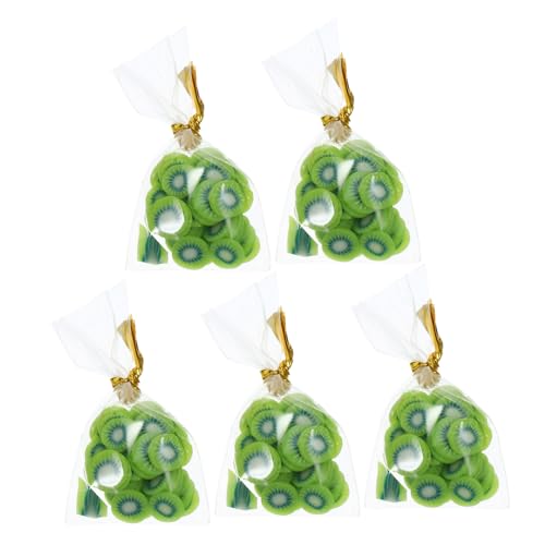 ERINGOGO 5 Stück Bonbon -Snack -Modell Früchte Taschen Miniatur-Küchendekoration für Lebensmittel Mini-Obstspielzeug Miniaturspielzeug Miniatur-Süßigkeiten zum Basteln Mini-Dekoration Gummi von ERINGOGO