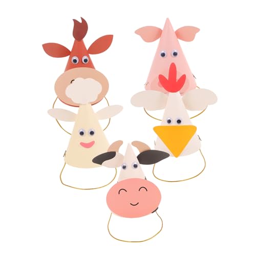 ERINGOGO 5 Stück Cartoon Geburtstagshüte Mit Sternzeichen Kegelhüte Für Geburtstagspartys Geburtstagshüte Mit Tiermotiven Einzigartige Kinderhüte Tierhüte Für Babys Partyhüte ERINGOGO 5 Stück Cartoon Geburtstagshüte Mit Sternzeichen Kegelhüte Für Geburtstagspartys Geburtstagshüte Mit Tiermotiven Einzigartige Kinderhüte Tierhüte Für Babys Partyhüte von ERINGOGO