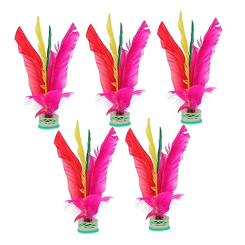 ERINGOGO 5 Stück Federball Badminton Shuttlecocks Federhähne Krähenruf Federbälle Für Badminton Im Freien Übungszubehör Plume Gemachtes Umweltschutz Gänsefedern ERINGOGO 5 Stück Federball Badminton Shuttlecocks Federhähne Krähenruf Federbälle Für Badminton Im Freien Übungszubehör Plume Gemachtes Umweltschutz Gänsefedern von ERINGOGO