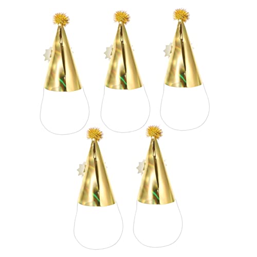 ERINGOGO 5 Stück Geburtstagshut Lustige Hüte Junge Glücklich Geburtstagskegelhut Mädchen Geburtstagsfeier Alles Zum Geburtstag Kegelhüte Albern Erste Bunt Golden Papier ERINGOGO 5 Stück Geburtstagshut Lustige Hüte Junge Glücklich Geburtstagskegelhut Mädchen Geburtstagsfeier Alles Zum Geburtstag Kegelhüte Albern Erste Bunt Golden Papier von ERINGOGO