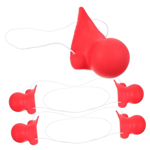 ERINGOGO 5 Stück Halloween-Clownnase-Vinylspielzeug Halloween- Party-Clown-Requisite austauschbare Clown-Requisite Partyzirkus Die hoch kleine Clownnase Clownsnase für rot ERINGOGO 5 Stück Halloween-Clownnase-Vinylspielzeug Halloween- Party-Clown-Requisite austauschbare Clown-Requisite Partyzirkus Die hoch kleine Clownnase Clownsnase für rot von ERINGOGO
