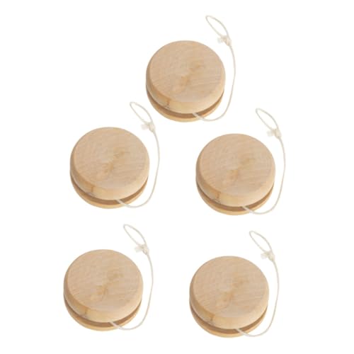 ERINGOGO 5 Stück Jo-jo-Ball Aus Holz, Outdoor-jo-jo-Ball, Schlichter Jo-jo-Ball, Schöner Jo-jo-Ball ERINGOGO 5 Stück Jo-jo-Ball Aus Holz, Outdoor-jo-jo-Ball, Schlichter Jo-jo-Ball, Schöner Jo-jo-Ball von ERINGOGO