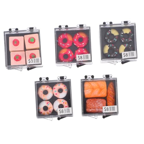 ERINGOGO 5 Stück Mini -Kuchenmodell Kleiner Kuchen Miniaturessen für Puppenhaus realistische Lebensmittelrequisiten Mini Dollhouse Cake realistischer künstlicher Kuchen Prop Essen Plastik ERINGOGO 5 Stück Mini -Kuchenmodell Kleiner Kuchen Miniaturessen für Puppenhaus realistische Lebensmittelrequisiten Mini Dollhouse Cake realistischer künstlicher Kuchen Prop Essen Plastik von ERINGOGO