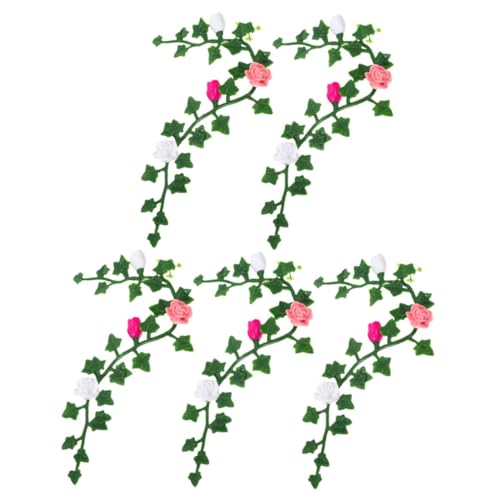 ERINGOGO 5 Stück Miniatur Blumenranke Teiliges Leichte Puppenhaus Deko Realistische Künstliche Pflanze für Garten Schreibtisch und Miniatur von ERINGOGO