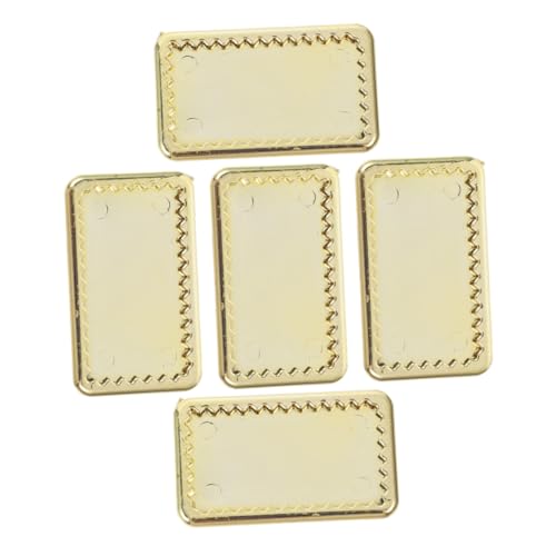 ERINGOGO 5stücke Miniatur Geschirrset Goldene Teller Für Puppenhaus Deko Hochwertiges Und Langlebiges Mini-küchenzubehör Für Kreative Bastelprojekte Und Rollenspiele von ERINGOGO