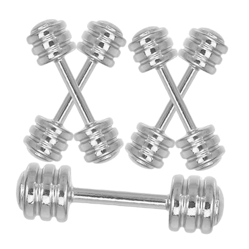 ERINGOGO 5 Stück Miniatur Puppenhaus Zubehör Mini Metall Hanteln Miniatur Fitnessraum Dekoration für Basteln ERINGOGO 5 Stück Miniatur Puppenhaus Zubehör Mini Metall Hanteln Miniatur Fitnessraum Dekoration für Basteln von ERINGOGO