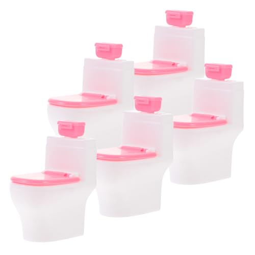 ERINGOGO 5 Stück Miniatur Toilette Teiliges Puppenhaus Badezimmer Zubehör mit Tissue Box Realistische Puppenmöbel Dekoration Geeignet für Feinmotorische Entwicklung Modernes Puppenhaus ERINGOGO 5 Stück Miniatur Toilette Teiliges Puppenhaus Badezimmer Zubehör mit Tissue Box Realistische Puppenmöbel Dekoration Geeignet für Feinmotorische Entwicklung Modernes Puppenhaus von ERINGOGO