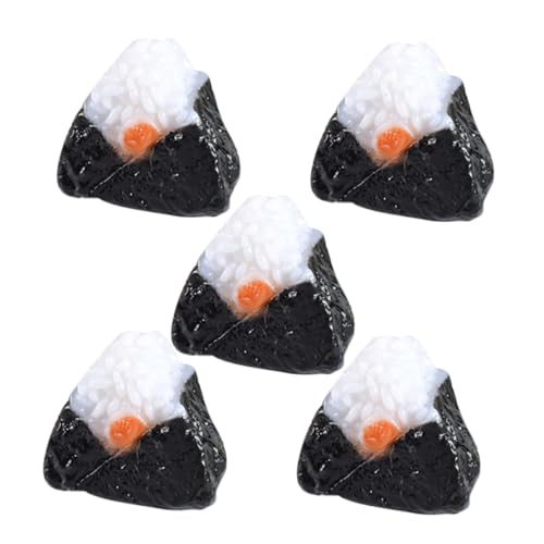 ERINGOGO 5 Stück Nachgemachte Sushi-reisbällchen Winzige Reisbällchen-Ornamente Miniaturfrucht Mini Spiel Essen Mini -lebensmittelspielzeug Snack Für Die Spielküche Schwarz PVC ERINGOGO 5 Stück Nachgemachte Sushi-reisbällchen Winzige Reisbällchen-Ornamente Miniaturfrucht Mini Spiel Essen Mini -lebensmittelspielzeug Snack Für Die Spielküche Schwarz PVC von ERINGOGO