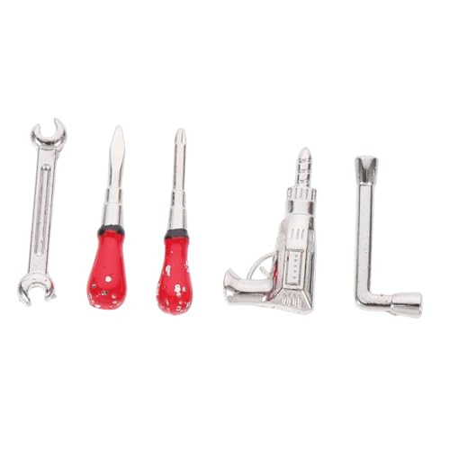ERINGOGO 5 Stück Puppenhaus-Werkzeuge schraubenausdreher Micro minikreisssäge Hammerminiaturen Dollhouse Furniture puppenstubenmöbel Mini-Wartungstool kleine Hausdekoration Legierung Silver ERINGOGO 5 Stück Puppenhaus-Werkzeuge schraubenausdreher Micro minikreisssäge Hammerminiaturen Dollhouse Furniture puppenstubenmöbel Mini-Wartungstool kleine Hausdekoration Legierung Silver von ERINGOGO