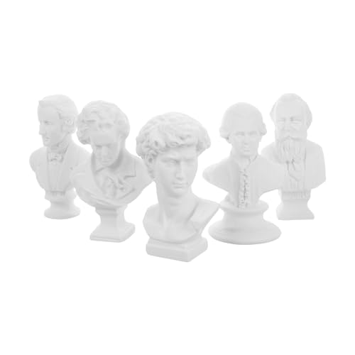 ERINGOGO 5 Stück Puppenhaus-gipsstatue Mini-büste Miniaturstatue Mini-Statue Kleine Statuen Als Dekoration Für Regale Porträtskizzenfiguren Skulpturen Wohnkultur Römische Figuren Weiß ERINGOGO 5 Stück Puppenhaus-gipsstatue Mini-büste Miniaturstatue Mini-Statue Kleine Statuen Als Dekoration Für Regale Porträtskizzenfiguren Skulpturen Wohnkultur Römische Figuren Weiß von ERINGOGO