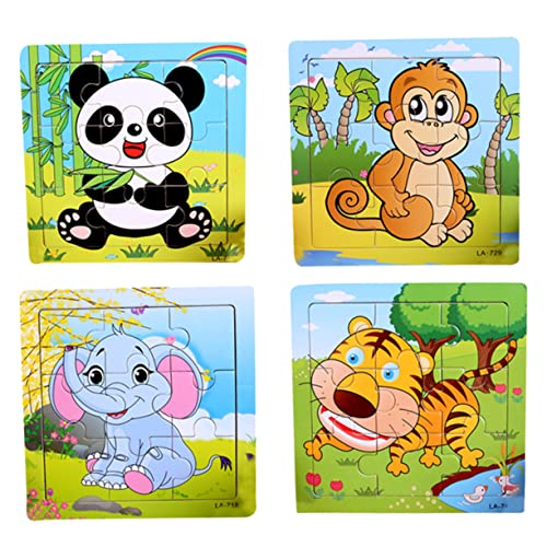 ERINGOGO 5 Stück Puzzle- aus Holz Puzzlespielzeug Kinderspielzeug pädagogisches Interaktives für Bambus von ERINGOGO