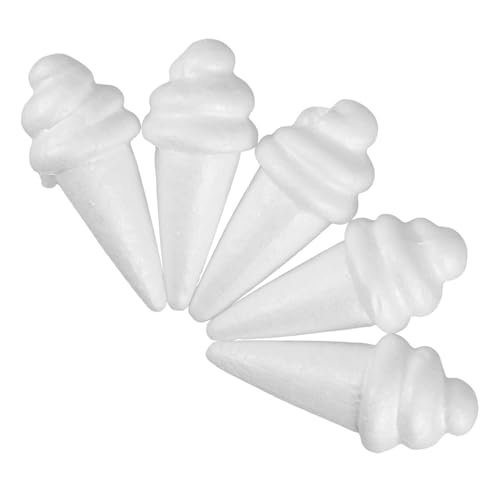 ERINGOGO 5 Stück Schaumeismodell Prop Essen Schaumkegel Eiscremeverzierung gefälschte Eistüten für Eistüten Eiscreme -Foto -Requisite realistische Lebensmittelrequisiten Weiß ERINGOGO 5 Stück Schaumeismodell Prop Essen Schaumkegel Eiscremeverzierung gefälschte Eistüten für Eistüten Eiscreme -Foto -Requisite realistische Lebensmittelrequisiten Weiß von ERINGOGO