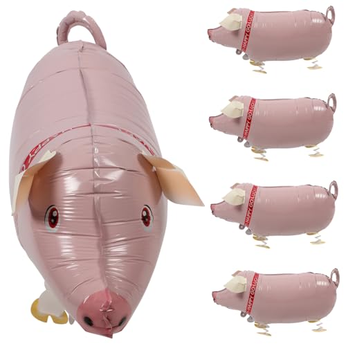 ERINGOGO 5 Stück Schweinballon Schweine Party Groß Für Kinderspielzeug Aufblasbares Aufblasbarer Kinderballon Bauernhoftierdekoration Rosa Aluminiumfolie ERINGOGO 5 Stück Schweinballon Schweine Party Groß Für Kinderspielzeug Aufblasbares Aufblasbarer Kinderballon Bauernhoftierdekoration Rosa Aluminiumfolie von ERINGOGO
