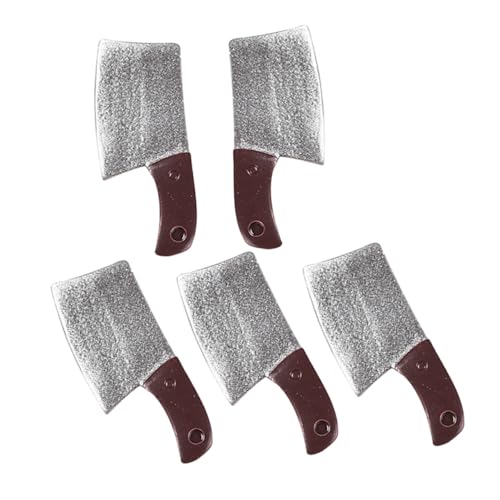 ERINGOGO 5 Stück Simulation Küchenmesser Modelle Küchenmesser Küchenutensilien Miniaturfiguren Werkzeuge Miniatur Puppenhaus Küche Backzubehör Küchenzubehör Kaffeeharz von ERINGOGO
