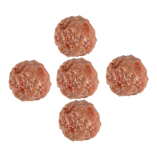 ERINGOGO 5 Stück Simulierte Rindfleischball-Requisiten Gefälschtes Essen Falsches Fleisch Burger Künstlicher Käse Realistisch Simulationsfleischbällchen Party-Requisite Brown ERINGOGO 5 Stück Simulierte Rindfleischball-Requisiten Gefälschtes Essen Falsches Fleisch Burger Künstlicher Käse Realistisch Simulationsfleischbällchen Party-Requisite Brown von ERINGOGO