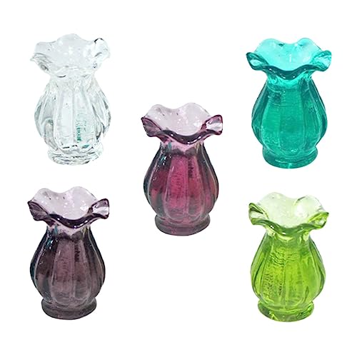 ERINGOGO 5 Stück Spitzenvasen-Modell für kinderspielzeug spielzeuge hühner Flasche Miniatur klein modern Vase aus Glasimitat Mini-Verzierungszubehör Harz ERINGOGO 5 Stück Spitzenvasen-Modell für kinderspielzeug spielzeuge hühner Flasche Miniatur klein modern Vase aus Glasimitat Mini-Verzierungszubehör Harz von ERINGOGO