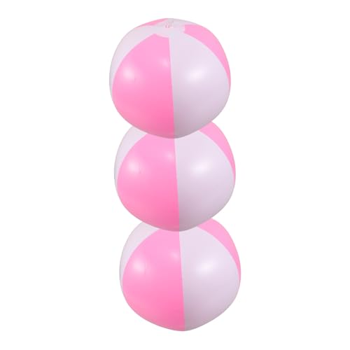 ERINGOGO 5 Stück Teiliges Aufblasbare Strandbälle PVC Zweifarbig Wasserfeste Pool Strandspielzeuge Interaktive Outdoor-bälle für Sommerpartys Luau und Geburtstagsfeiern von ERINGOGO