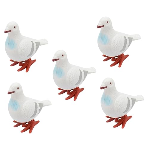 ERINGOGO 5 Stück Teiliges Aufzieh Tauben für Cartoon Wind Up Dekoration Sicheres Kunststoffmaterial für Spiel und Heimdekoration von ERINGOGO