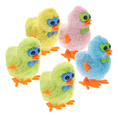 ERINGOGO 5 Stück Teiliges Aufziehspielzeug Plüsch Küken Lustige Hüpfende Wind Up Chickens für Mechanische Kleine Hühnchen Spielzeuge Bunte Niedliche Federtiere Sammeln Zufällige Farbe ERINGOGO 5 Stück Teiliges Aufziehspielzeug Plüsch Küken Lustige Hüpfende Wind Up Chickens für Mechanische Kleine Hühnchen Spielzeuge Bunte Niedliche Federtiere Sammeln Zufällige Farbe von ERINGOGO