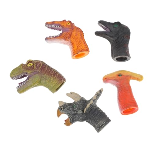 ERINGOGO 5 Stück Teiliges Dinosaurier Fingerpuppen für Kreative Handspielzeuge mit Realistischen Dinosaurierköpfen Pädagogisches Fingerspielzeug Kommunikation und Kreativität ERINGOGO 5 Stück Teiliges Dinosaurier Fingerpuppen für Kreative Handspielzeuge mit Realistischen Dinosaurierköpfen Pädagogisches Fingerspielzeug Kommunikation und Kreativität von ERINGOGO