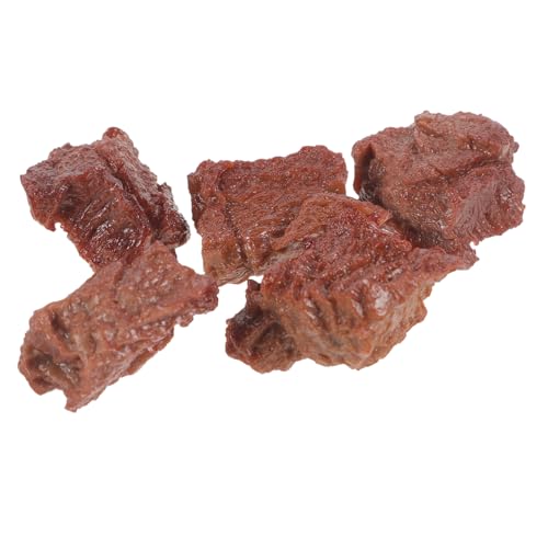 ERINGOGO Realistisches Kunstfleisch Modell 5 Stücke Künstliche Lebensmittel Dekoration für Küche Restaurant Fotografie und Spielzeug von ERINGOGO