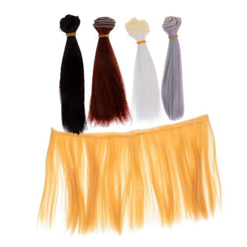 ERINGOGO 5 Stück Teiliges Gerade Puppenperücken Synthetische DIY Puppenhaar Arrangements Vielseitig für Puppenherstellung und Kreatives Styling Modisch und Individuell Gestaltbar ERINGOGO 5 Stück Teiliges Gerade Puppenperücken Synthetische DIY Puppenhaar Arrangements Vielseitig für Puppenherstellung und Kreatives Styling Modisch und Individuell Gestaltbar von ERINGOGO