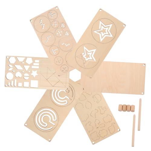 ERINGOGO 5 Stück Teiliges Holz Zeichenschablonen mit Geometrischen und Tierformen Montessori Holz Puzzle Brett für Hand-Auge-koordination Feinmotorische Lernspiele für Kleinkinder ERINGOGO 5 Stück Teiliges Holz Zeichenschablonen mit Geometrischen und Tierformen Montessori Holz Puzzle Brett für Hand-Auge-koordination Feinmotorische Lernspiele für Kleinkinder von ERINGOGO