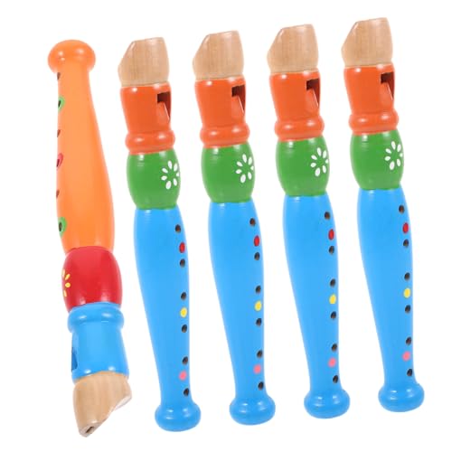 ERINGOGO 5 Stück Teiliges Holzblockflöten Langlebiges Leichtes Holzspielzeug mit Löchern Sanfter Lerninstrument für Anfänger Pädagogisches Windinstrument ERINGOGO 5 Stück Teiliges Holzblockflöten Langlebiges Leichtes Holzspielzeug mit Löchern Sanfter Lerninstrument für Anfänger Pädagogisches Windinstrument von ERINGOGO