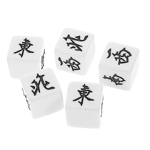 ERINGOGO 5 Stück Teiliges Mahjong Windrichtungswürfel für Brettspiele und Partys für Ktv und Bars mit Feiner Verarbeitung und Leichtem Design ERINGOGO 5 Stück Teiliges Mahjong Windrichtungswürfel für Brettspiele und Partys für Ktv und Bars mit Feiner Verarbeitung und Leichtem Design von ERINGOGO
