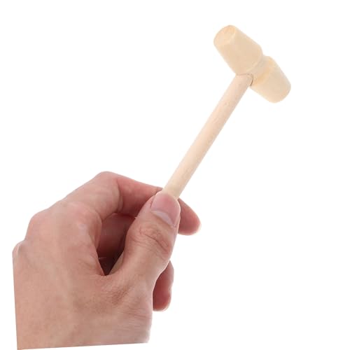ERINGOGO 5 Stück Teiliges Mini Holzhammer Holzklopfer Lernspielzeug Hand Auge Koordination für Jungen Mädchen Montessori Motorik von ERINGOGO
