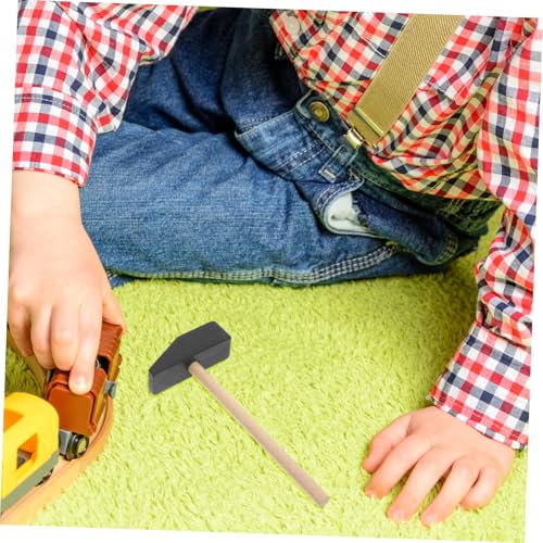 ERINGOGO 5 Stück Teiliges Mini Holzhammer für Kleinkinder Robustes und Sicheres Pädagogisch für Kreatives Bauen mit Bausteinen Fördert Feinmotorik und Fantasie bei Jungen und Mädchen von ERINGOGO