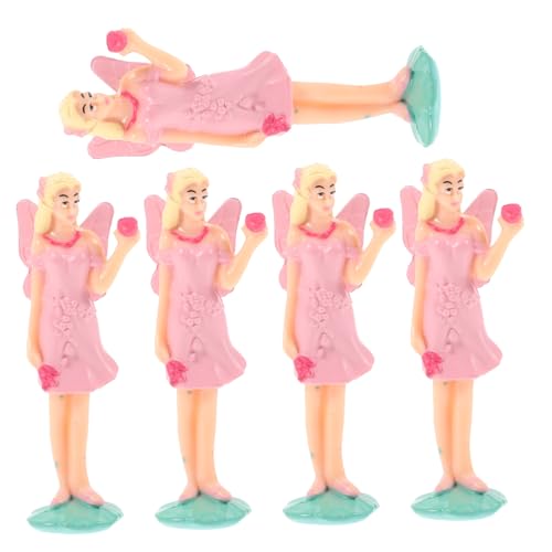 ERINGOGO 5 Stück Teiliges Musikbox Balletttänzerin Figuren aus Kunststoff Aufziehbare Spieluhr Puppen-Dekoration Ersatzpuppe für Musikbox Geeignet für Mädchen und Sammler von ERINGOGO
