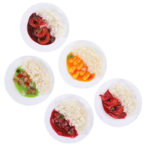 ERINGOGO 5 Stück Teiliges PVC Lebensmitteldisplay Realistische Küchen-deko Leichte Tragbare Spiellebensmittel Requisiten für Kinderspielküche und Restaurantdekoration ERINGOGO 5 Stück Teiliges PVC Lebensmitteldisplay Realistische Küchen-deko Leichte Tragbare Spiellebensmittel Requisiten für Kinderspielküche und Restaurantdekoration von ERINGOGO