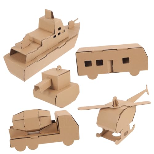ERINGOGO 5 Stück Teiliges Papierpuzzle für Bastelspielzeug mit Fahrzeugen Flugzeugen und Mehr Fördert Kreativität und Ingenieursdenken Einfacher Zusammenbau Kleber für Pädagogische ERINGOGO 5 Stück Teiliges Papierpuzzle für Bastelspielzeug mit Fahrzeugen Flugzeugen und Mehr Fördert Kreativität und Ingenieursdenken Einfacher Zusammenbau Kleber für Pädagogische von ERINGOGO