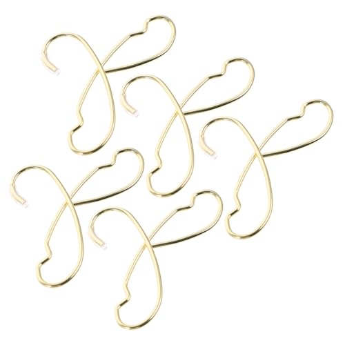 ERINGOGO 5 Stück Teiliges Puppenkleiderbügel aus Metall Kleine Goldfarbene Mini kleiderbügel Stabile und Praktische Aufbewahrung für Puppenkleidung für Puppenliebhaber und Dekoration von ERINGOGO