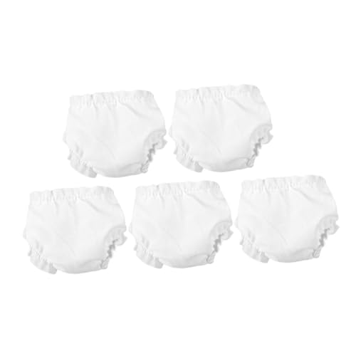 ERINGOGO 5 Stück Teiliges Puppenunterwäsche Elastische Puppenunterhosen Puppenkleidung für Puppen Bequemes und Leichtes Puppenzubehör für Kreative Rollenspiele und Kostümierte Unterhaltung von ERINGOGO