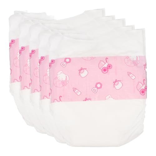 ERINGOGO 5 Stück Teiliges Puppenwindeln aus Weichem Papiermaterial Wiederverwendbar Passend für Babypuppen Realistische Passform Komfortabel Zubehör für Reborn Puppen ERINGOGO 5 Stück Teiliges Puppenwindeln aus Weichem Papiermaterial Wiederverwendbar Passend für Babypuppen Realistische Passform Komfortabel Zubehör für Reborn Puppen von ERINGOGO