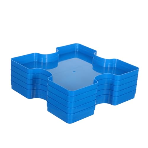 ERINGOGO 5 Stück Teiliges Puzzle-sortier Stabilem Stapelbare Aufbewahrungsplatten für Perlen und DIY-zubehör Vielseitige Organizer für Haushalt und Bastelprojekte von ERINGOGO