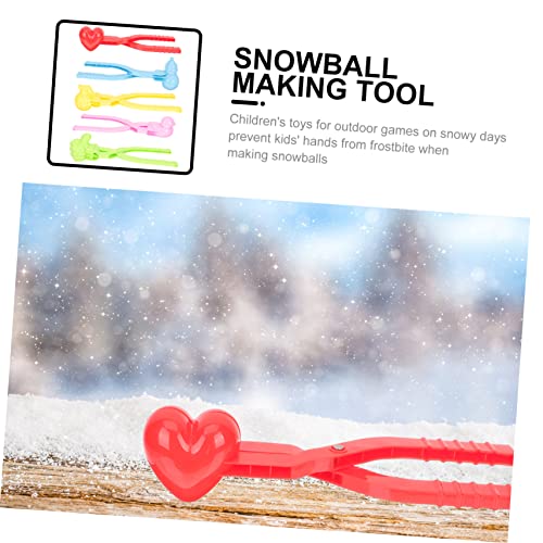 ERINGOGO 5 Stück Teiliges Schneespielzeug Schneeballzange Klappbar Schneeballformer für Winter Outdoor Spiele Bunte Clip Formen Wie Herz Ente Kürbis für Schnee und Sandspaß Zufällige Farbe ERINGOGO 5 Stück Teiliges Schneespielzeug Schneeballzange Klappbar Schneeballformer für Winter Outdoor Spiele Bunte Clip Formen Wie Herz Ente Kürbis für Schnee und Sandspaß Zufällige Farbe von ERINGOGO