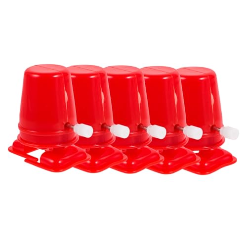 ERINGOGO 5 Stück Uhrwerk Mechanismen Ersatz Mechanismus aufwinden Bewegungsspielzeug Mini- Bastelzubehör aus Ton Wannenspielzeug Clay Accessoire Kid Plastik rot von ERINGOGO