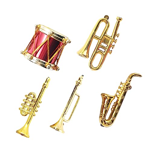 ERINGOGO 5 Stück simuliertes Musikinstrument Mini-Trompetenmodell Miniaturen kinderinstrumente musikinstrumente für Musikinstrumente, Musikinstrumentenspielzeug für von ERINGOGO