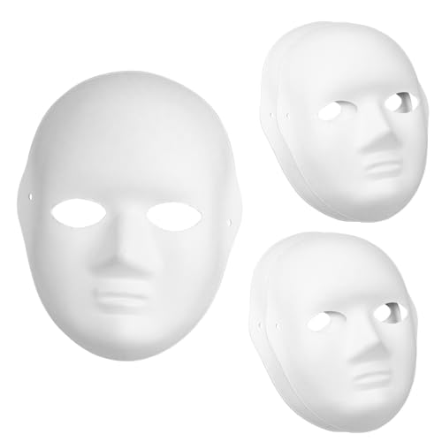 ERINGOGO 5 Teiliges Weißes DIY Papiermaske aus Resin und Leichte Stabile Masken zum Bemalen für Frauen für und Kostümparty ERINGOGO 5 Teiliges Weißes DIY Papiermaske aus Resin und Leichte Stabile Masken zum Bemalen für Frauen für und Kostümparty von ERINGOGO