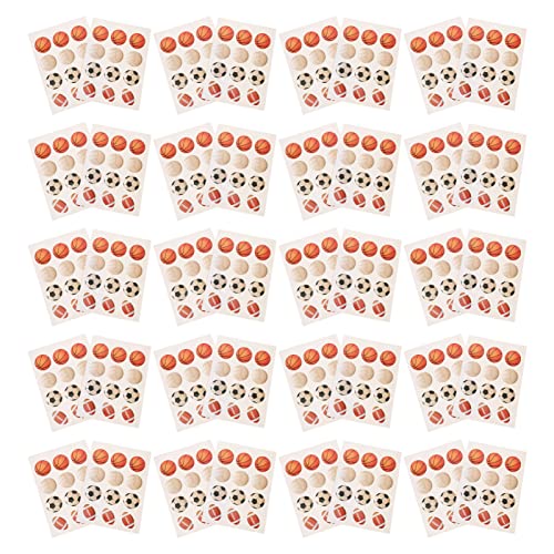 ERINGOGO 50 Blatt Aufkleber für Sportbälle Einrichtung zum Thema Sport Planer -Aufkleber Planer Aufkleber Scrapbook-Zubehör Aufkleber zum Thema Sport Scrapbooking-Zubehör Papier von ERINGOGO