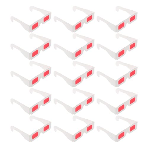 ERINGOGO 3D-filmbrillen Mit Roten Gläsern Für Kinder Partygeschenke Valentinstag Lustige Designs 50 Stück ERINGOGO 3D-filmbrillen Mit Roten Gläsern Für Kinder Partygeschenke Valentinstag Lustige Designs 50 Stück von ERINGOGO