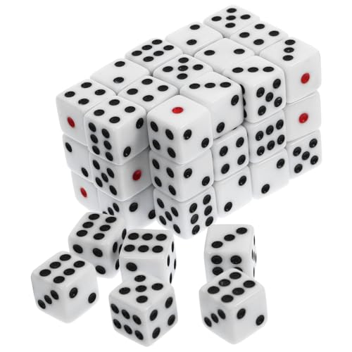 ERINGOGO 50 Stück Acryl Spielwürfel für Tischspiele Leichte Spielwürfel für Partys Zuhause und Bars Wiederverwendbar für Brettspiele und Gesellschaftsspiele ERINGOGO 50 Stück Acryl Spielwürfel für Tischspiele Leichte Spielwürfel für Partys Zuhause und Bars Wiederverwendbar für Brettspiele und Gesellschaftsspiele von ERINGOGO