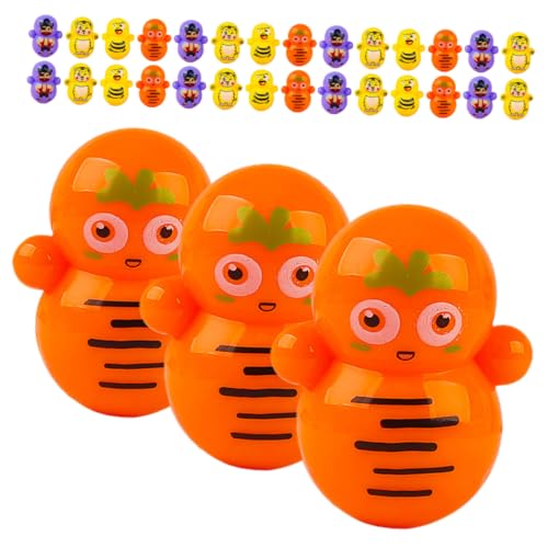ERINGOGO 50 Stück Becher Kleine Wackelfiguren Dekorative Tumbler Spielzeuge Kunststoff- dekorative Tierfigur Kinderspielzeug Wackeln Plastik von ERINGOGO