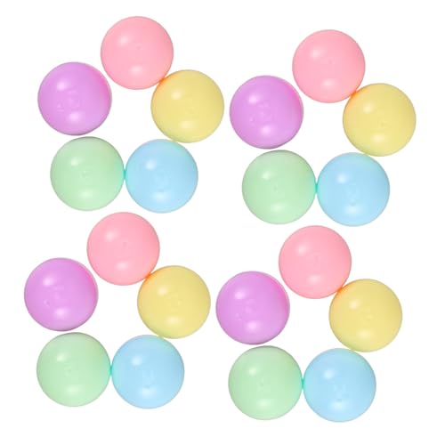 ERINGOGO 50 Stück Bunte Füllbare Plastikkugeln für Diy Bastelarbeiten Partys und Automaten für Kleine und Schulpreise von ERINGOGO