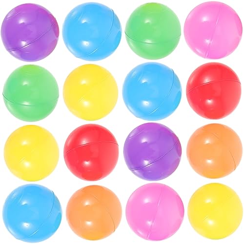 ERINGOGO 50 Stück Bunte Plastikbälle für Durchmesser für Trampolin und Wasserspiele Sichere und Leichte Spielzeugbälle von ERINGOGO